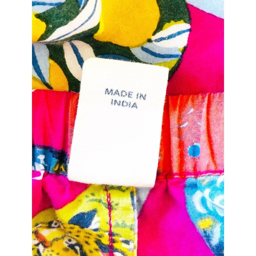 PRINT FRESH x ANTHROPOLOGIE Size S Pink PJ Bottoms Deck the Halls Novelty Lounge